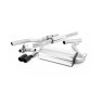 BMW 4 Series F32 428i Auto - Resonated (Quieter) Cat-Back Exhaust System with Cerakote Black Trims