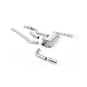 BMW 4 Series F32 428i Auto - Non-Resonated (Louder) Cat-Back Exhaust System Polished Trims (For 435i M Sport Valance)