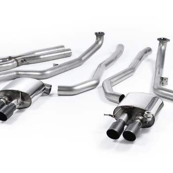 BMW M5 F10 - Cat-Back Exhaust System with Cerakote Black Trims