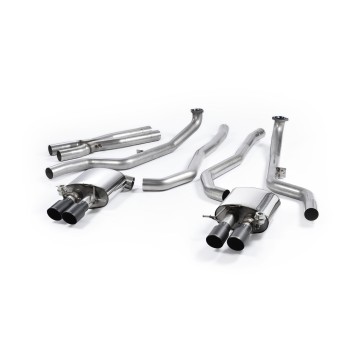 BMW M5 F10 - Cat-Back Exhaust System with Cerakote Black Trims