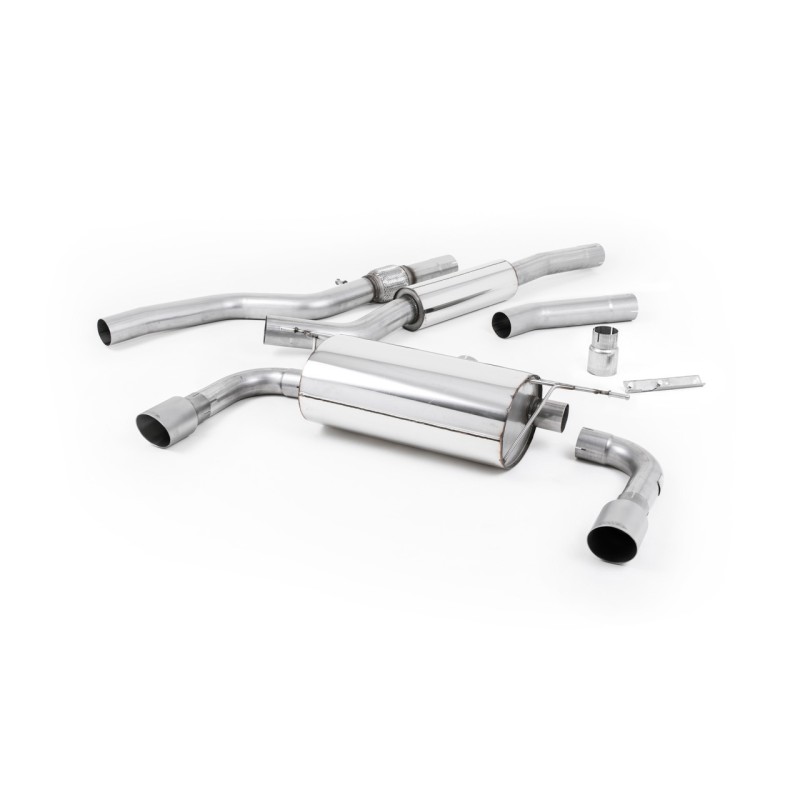 BMW 4 Series F32 428i Manual - Resonated (Quieter) Cat-Back Exhaust System with Titanium Trims (For 435i M Sport Valance)