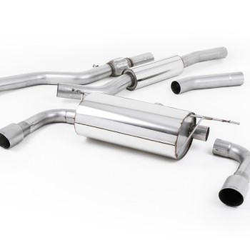BMW 4 Series F32 428i Auto - Resonated (Quieter) Cat-Back Exhaust System with Titanium Trims (For 435i M Sport Valance)