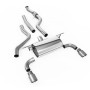 BMW F20/F21 M135i (Non X-Drive) - Cat-Back Exhaust System with Road Rear Silencer & Titanium Tips