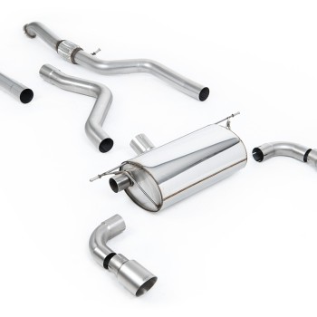 BMW F20/F21 M135i (Non X-Drive) - Cat-Back Exhaust System with Race Rear Silencer & Titanium Tips