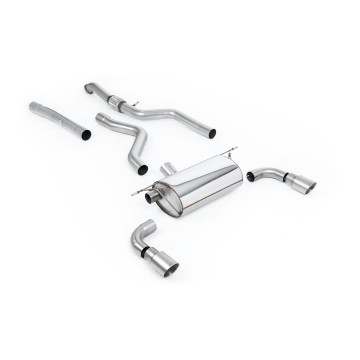 BMW F20/F21 M135i (Non X-Drive) - Cat-Back Exhaust System with Race Rear Silencer & Titanium Tips