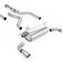 BMW F20/F21 M135i (Non X-Drive) - Cat-Back Exhaust System with Race Rear Silencer & Titanium Tips