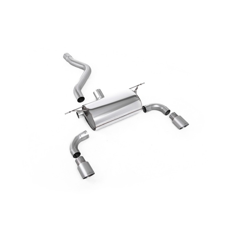 BMW F20/F21 M135i (Non X-Drive) - Road Rear Silencer with Titanium Tips