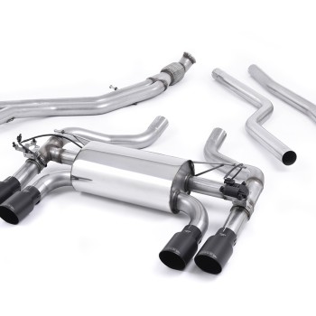 BMW F87 M2 - Cat-Back Exhaust System with Cerakote Black GT-90 Trims