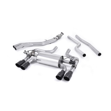BMW F87 M2 - Cat-Back Exhaust System with Cerakote Black GT-90 Trims