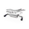 BMW F20/21 M140i (Non OPF) - Resonated (Quieter) Cat-Back Exhaust System with Cerakote Black GT-90 Trims
