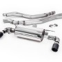 BMW F20/21 M140i (Non OPF) - Non-Resonated (Louder) Race Cat-Back Exhaust System with Carbon Jet 90 Trims
