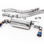 BMW F20/21 M140i (Non OPF) - Non-Resonated (Louder) Race Cat-Back Exhaust System with Burnt Titanium GT-90 Trims