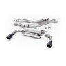 Resonated (Quieter) Cat-Back Exhaust System with Cerakote Black GT-90 Trims