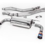 Resonated (Quieter) Cat-Back Exhaust System with Burnt Titanium GT-90 Trims