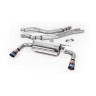 Resonated (Quieter) Cat-Back Exhaust System with Burnt Titanium GT-90 Trims