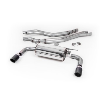 Resonated (Quieter) Cat-Back Exhaust System with Carbon Jet 90 Trims