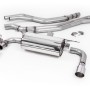 Non-Resonated (Louder) Race Cat-Back Exhaust System with Polished GT-90 Trims