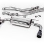 Non-Resonated (Louder) Race Cat-Back Exhaust System with Cerakote Black GT-90 Trims
