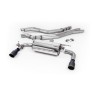 Non-Resonated (Louder) Race Cat-Back Exhaust System with Cerakote Black GT-90 Trims