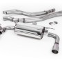 Non-Resonated (Louder) Race Cat-Back Exhaust System with Titanium GT-90 Trims