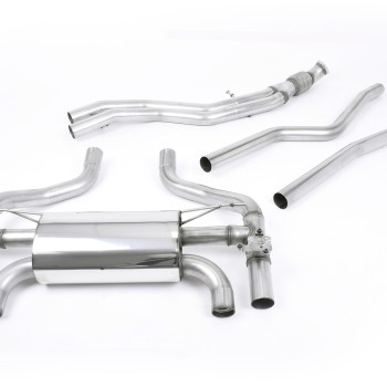 BMW F87 M2 - Cat-Back Exhaust System with Carbon Jet-90 Trims