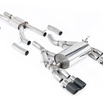 BMW F80 M3/F82 M4 - Race (Louder) Cat-Back Exhaust System with Carbon Trims