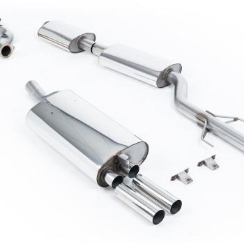BMW E30 M3 - Manifold Back-Exhaust System with Resonated Catalyst Delete & OE Style Trims