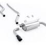 Race Non-Resonated (Loudest) Cat-Back Exhaust System with Black Cerakote GT-90 Trims (For M340i Valance)