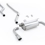 BMW F30 320i M Sport - Race Non-Resonated (Loudest) Cat-Back Exhaust System with Titanium GT-90 Trims (For M340i Valance)
