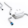 BMW F30 320i M Sport - Race Non-Resonated (Loudest) Cat-Back Exhaust System (For M340i Valance) with Burnt Titanium GT-90 Trims