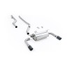 BMW F30 320i M Sport - Race Non-Resonated (Loudest) Cat-Back Exhaust System with Carbon Fibre Jet-90 Trims (For M340i Valance)