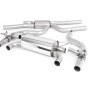 BMW F87 M2 Comp - GPF/OPF Back Race Exhaust System (Louder) with Quad GT-90 Burnt Titanium Trims