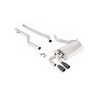 BMW F30 320i M Sport - Non-Resonated (Louder) Cat-Back Exhaust System with Twin Outlet Black Cerakote GT-80 Trims