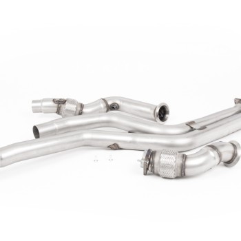 BMW F87 M2 Comp - Large Bore Downpipe Pair with Catalyst Delete (For Milltek Cat-back)