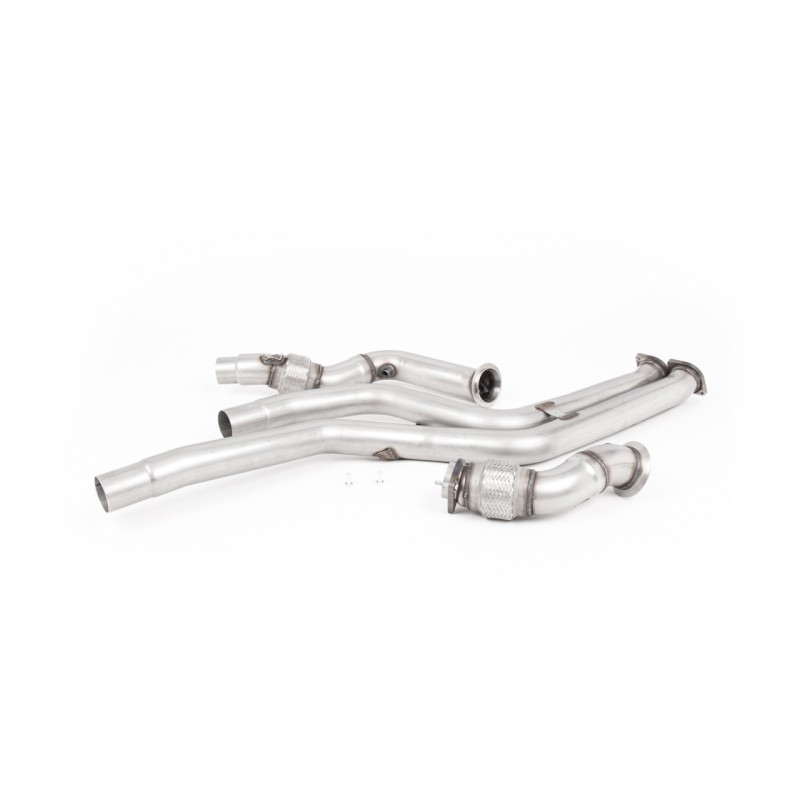 BMW F87 M2 Comp - Large Bore Downpipe Pair with Catalyst Delete (For Milltek Cat-back)