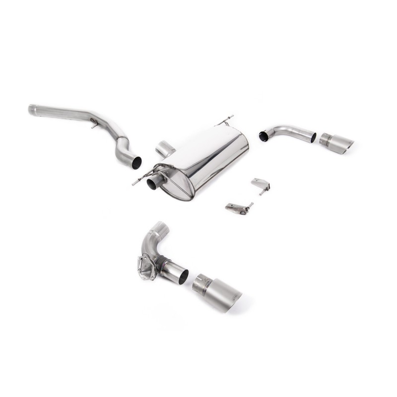 Non-Resonated (Louder) GPF/OPF-Back Exhaust System with Titanium GT-90 Trims
