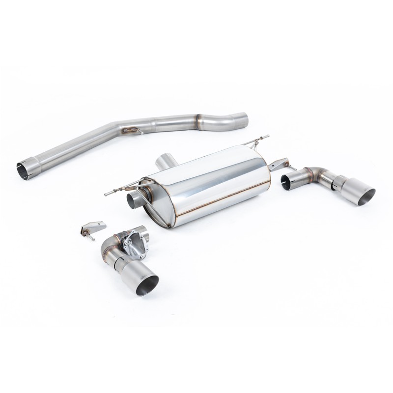 BMW F20/21 M140i - Non-Resonated (Louder) GPF/OPF-Back Exhaust System with Titanium GT-90 Trims