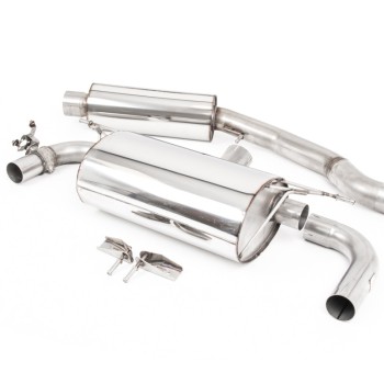 BMW F20/21 M140i - Resonated (Quieter) GPF/OPF-Back Exhaust System with Polished GT-90 Trims