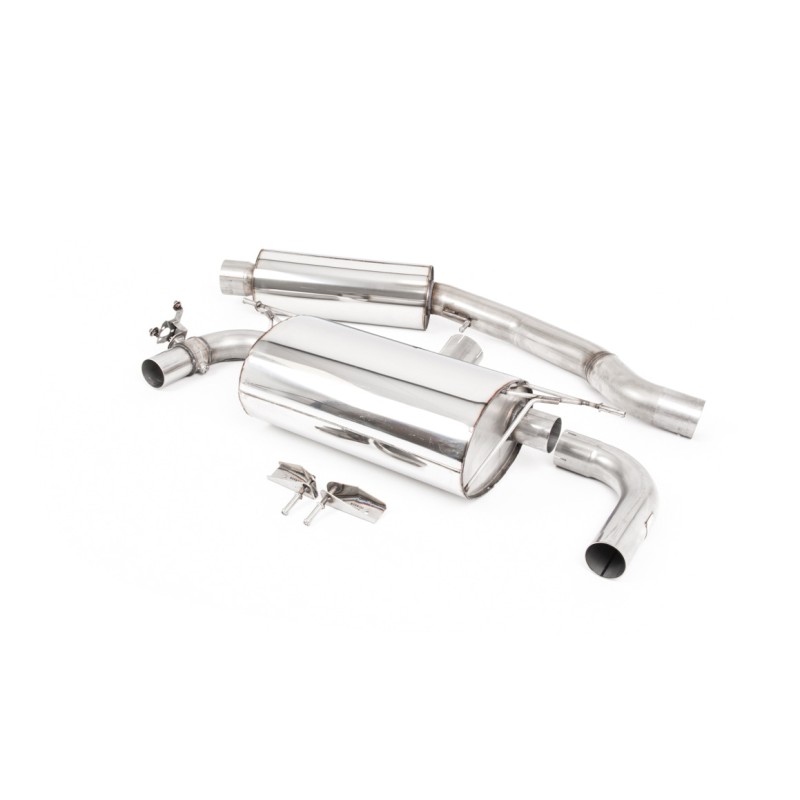 BMW F20/21 M140i - Resonated (Quieter) GPF/OPF-Back Exhaust System with Burnt Titanium GT-90 Trims
