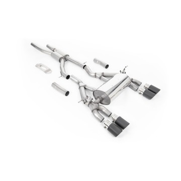BMW F80 M3/F82 M4 - GPF / OPF Back Race (Louder) Exhaust System with Carbon Jet-90 Trims
