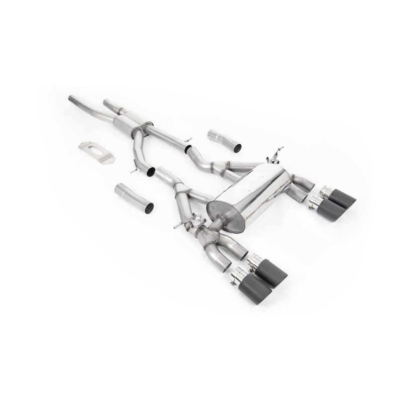 BMW F80 M3/F82 M4 - GPF / OPF Back Race (Louder) Exhaust System with Carbon Jet-90 Trims