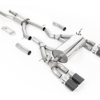 BMW F80 M3/F82 M4 - GPF / OPF Back Road Exhaust System with Carbon Jet-90 Trims
