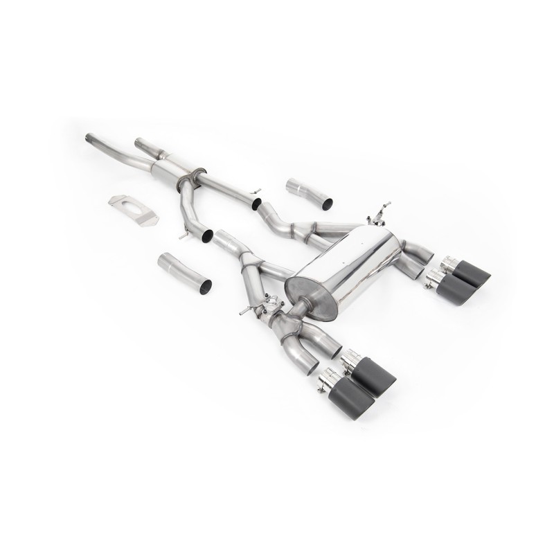 BMW F80 M3/F82 M4 - GPF / OPF Back Road Exhaust System with Carbon Jet-90 Trims