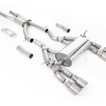 BMW F80 M3/F82 M4 - GPF / OPF Back Road Exhaust System with Titanium GT-90 Trims