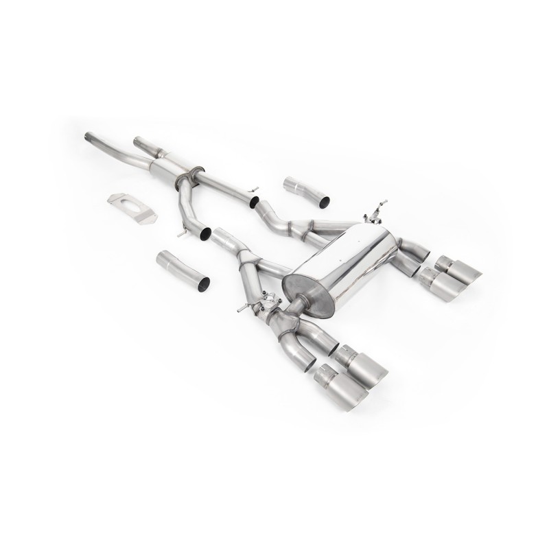 BMW F80 M3/F82 M4 - GPF / OPF Back Road Exhaust System with Titanium GT-90 Trims