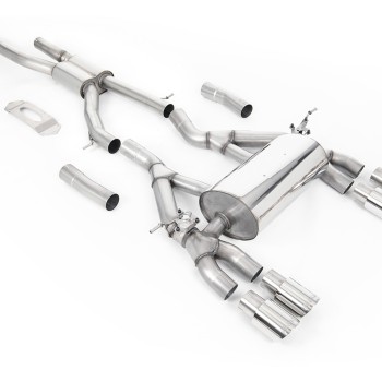 BMW F80 M3/F82 M4 - GPF / OPF Back Road Exhaust System with Polished GT-90 Trims