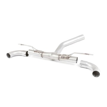 Non-Valved (Louder) Rear Silencer Bypass with GT-90 Polished Trims - M135i Valance