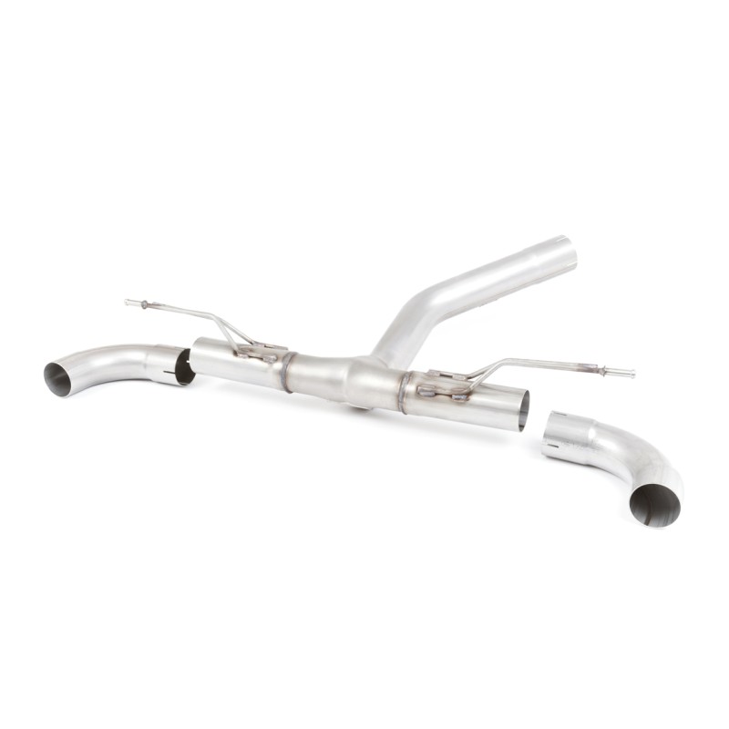 Non-Valved (Louder) Rear Silencer Bypass with GT-90 Cerakote Black Trims - M135i Valance