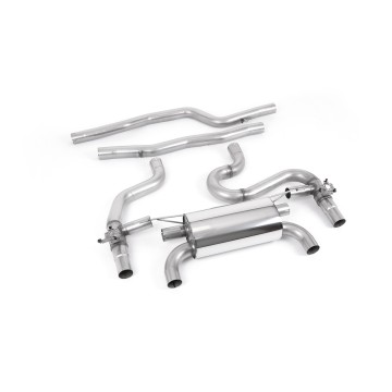 BMW F87 M2 Comp - Equal Length GPF/OPF Back Exhaust System with Quad GT-90 Cerakote Black Trims - Loudest