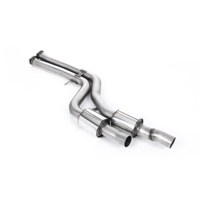 BMW F80 M3/F82 M4 - Resonated (Quieter) Secondary Catalyst Delete - For Fitment to Milltek